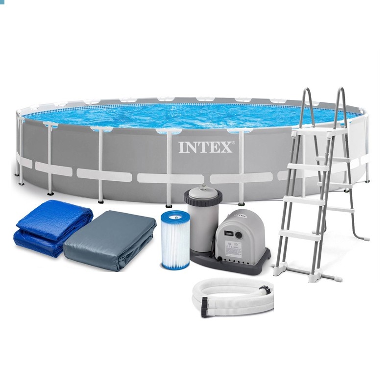 استخر پیش ساخته گرد بزرگ intex سایز ۱۳۲*۷۳۲