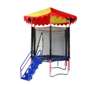 ترامپولین حفاظ دار کودک با سایه بان