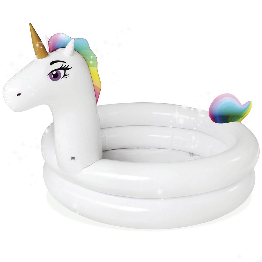 حلقه شنا بادی طرح تک شاخ سفید