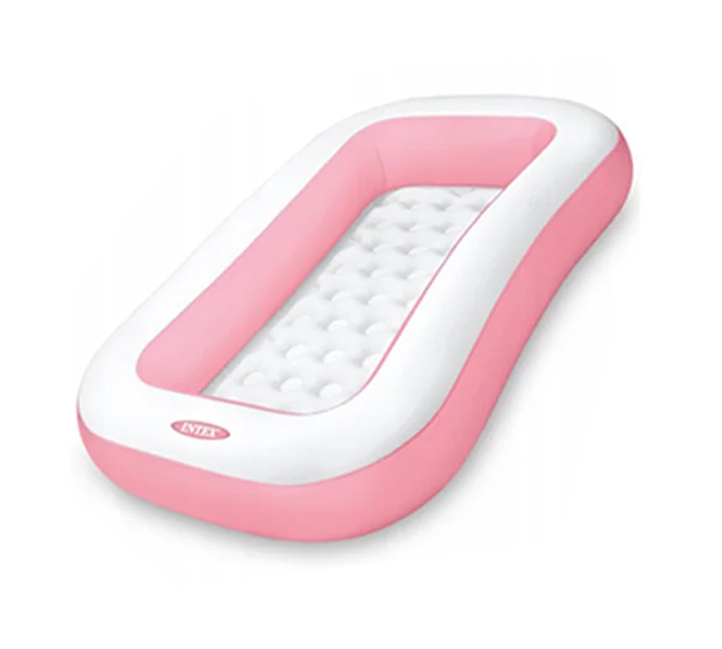 استخر بادی کودک صورتی با کف بادی اینتکس