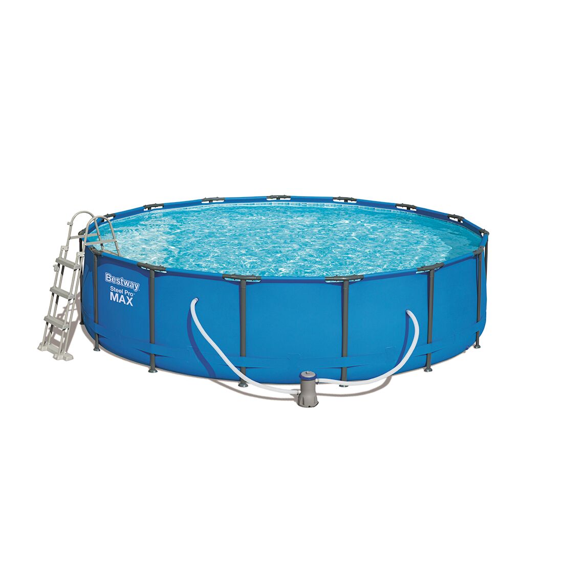 استخر پیش ساخته بست وی با پایه فلزی و بدنه برزنتی سایز 84*427 مدل  bestway 56595