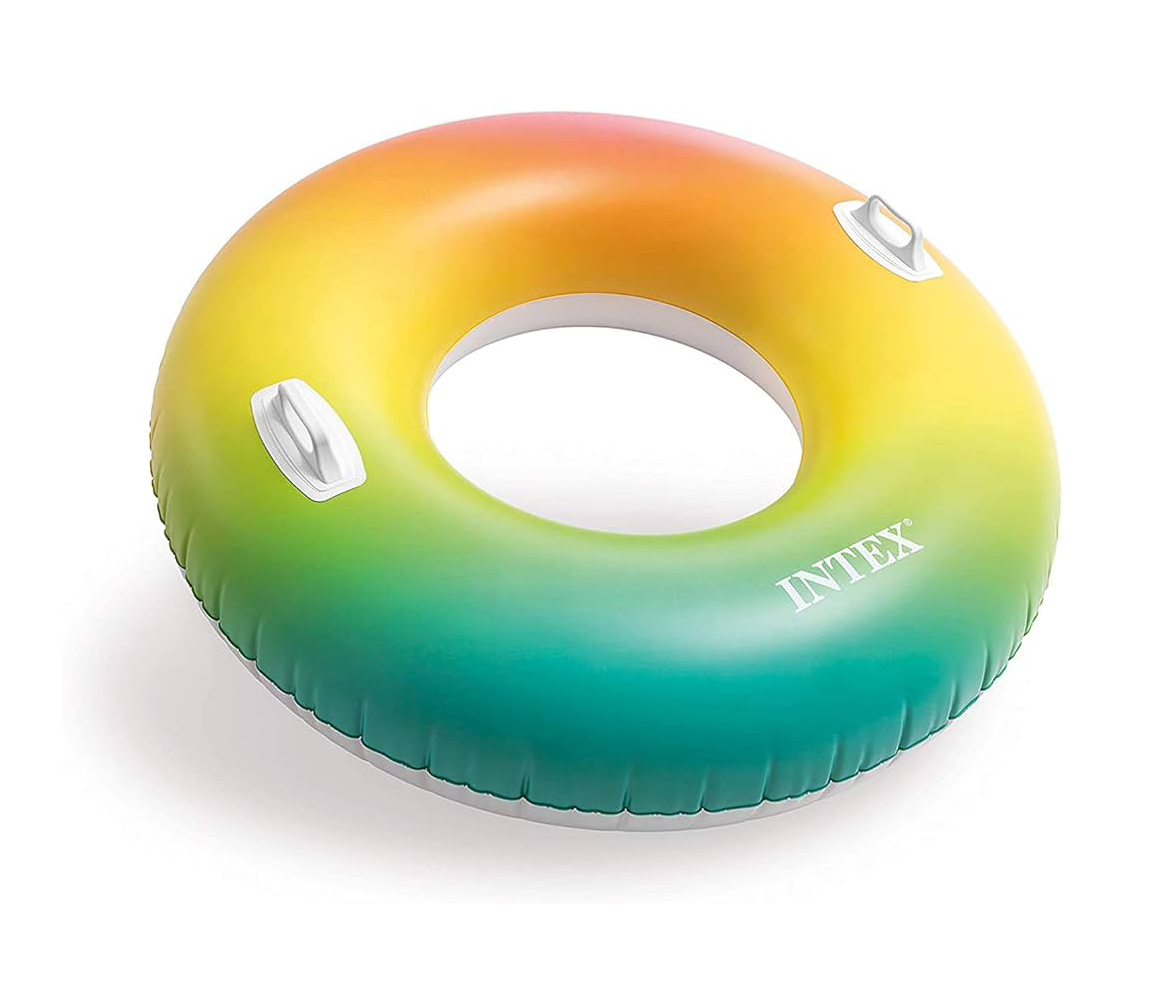 حلقه شنا بادی بزرگسال طرح رنگین کمان