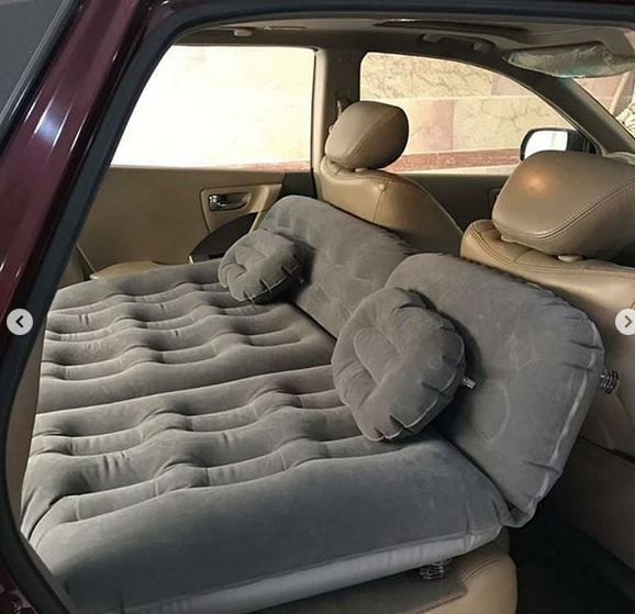 تشک بادی داخل ماشین شاسی بلند