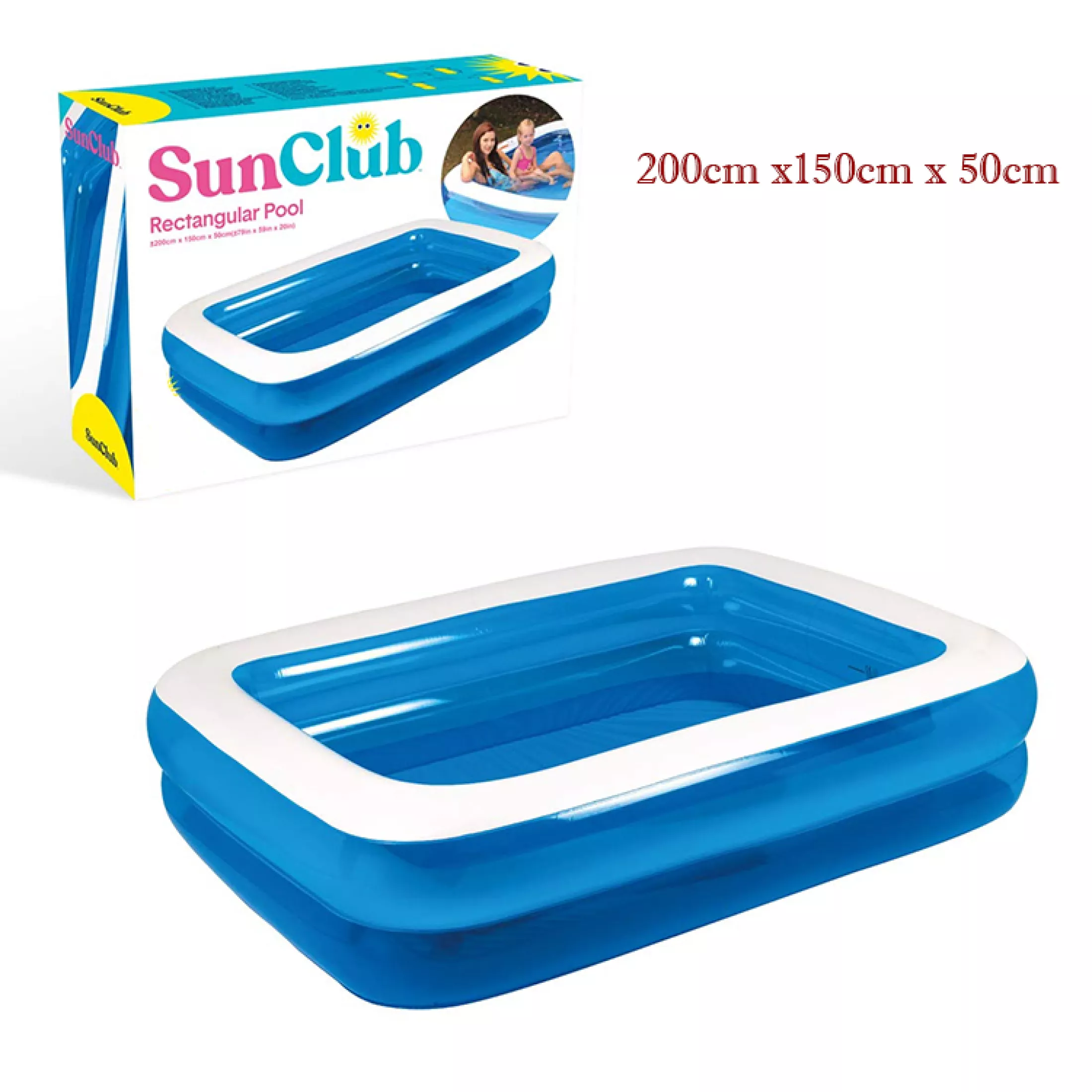 استخر بادی 2 متری مستطیل آبی bestway 54005