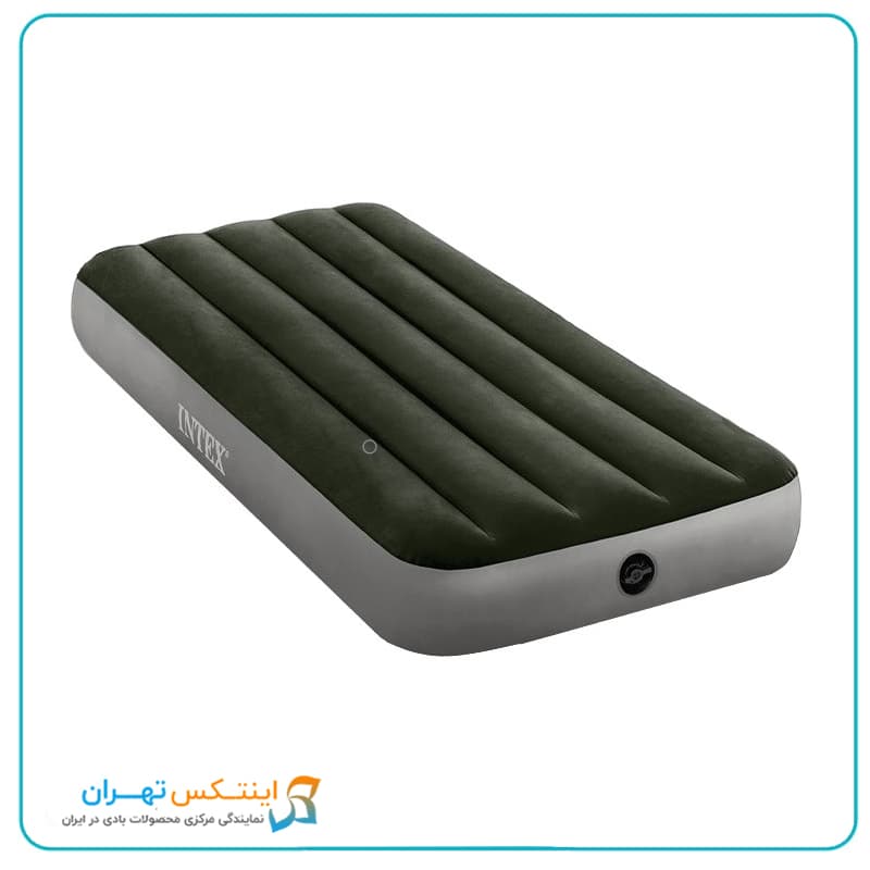 تشک بادی یکنفره مخملی اینتکس intex 64107