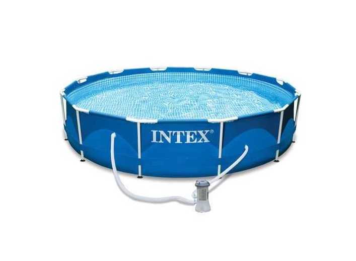 استخر پیش ساخته فریمی پایه فلزی کوچک سایز 76×366