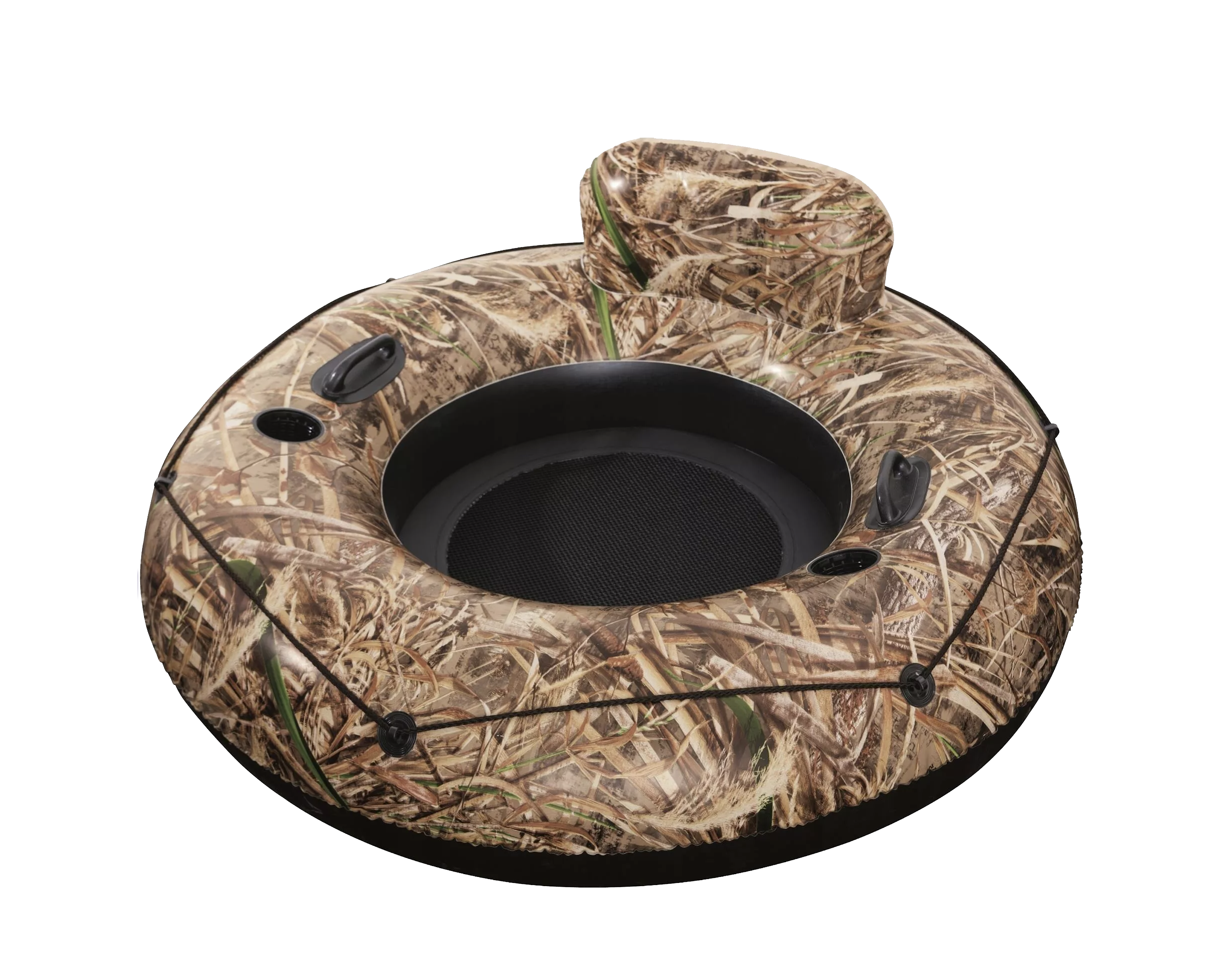 تشک بادی روی آب گرد طرح ارتشی سایز بزرگ