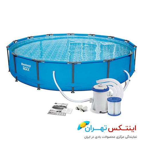 استخر پیش ساخته بست وی پایه دار کم عمق کوچک سایز 84*427