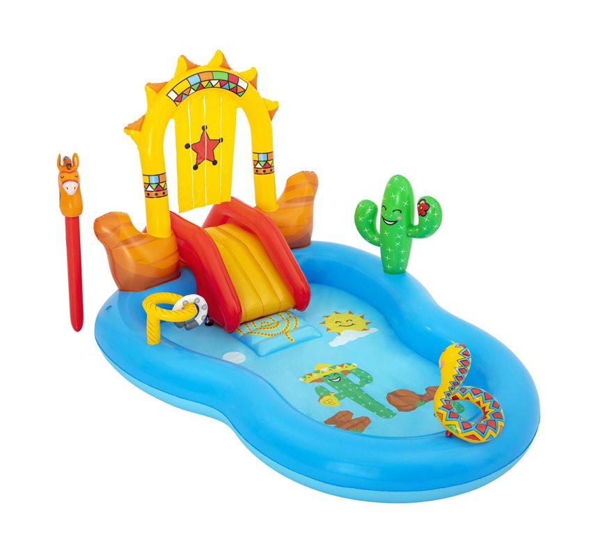 استخر بادی کودک با سرسره و اسباب بازی بست وی Bestway 53118
