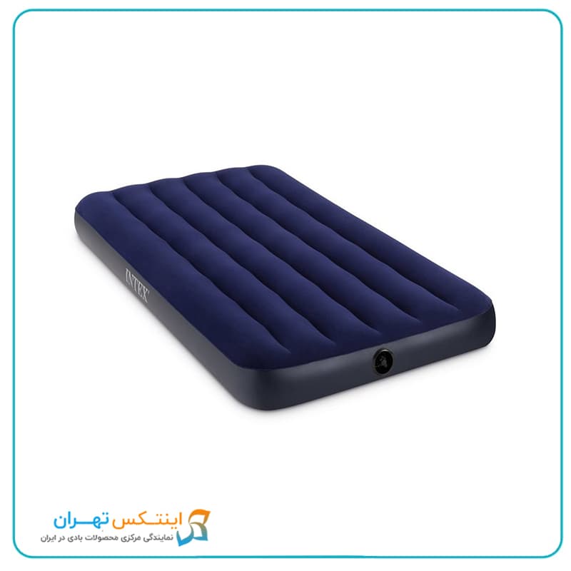 تشک بادی مخمل یک نفره مدل intex 64756