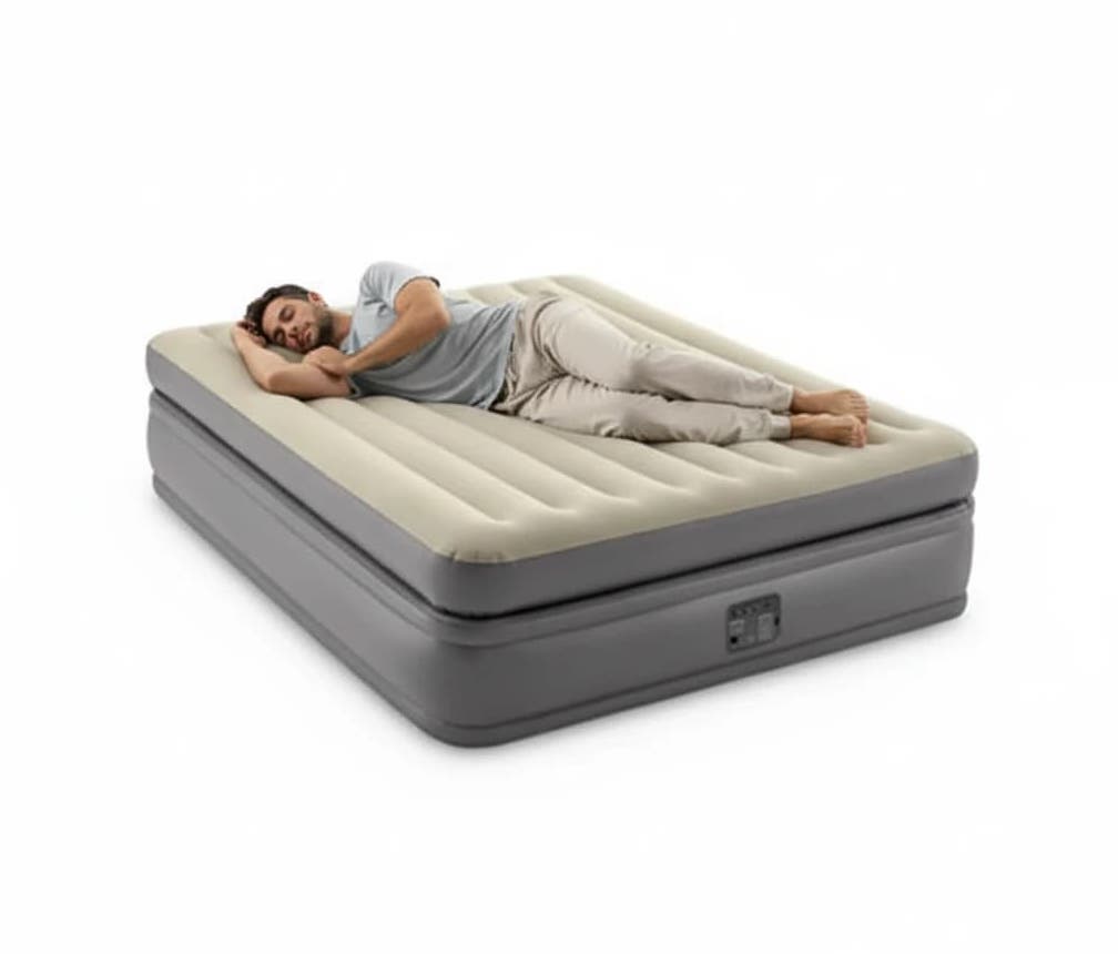 تخت بادی دو نفره دو طبقه با پمپ اینتکس intex 64164