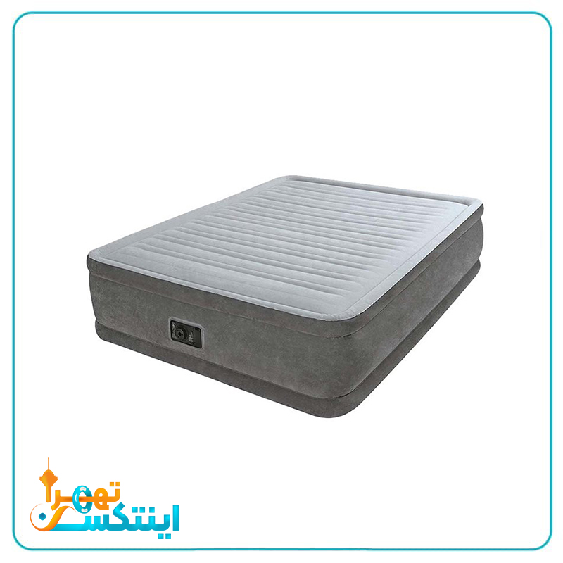 تخت بادی دو نفره تمام مخمل intex 64414
