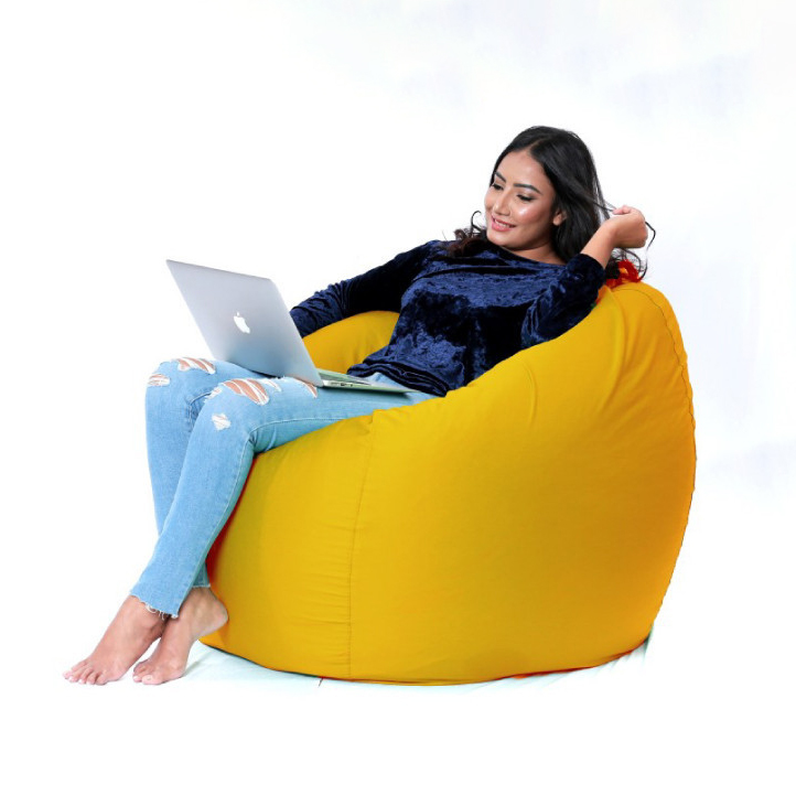 مبل شنی زرد پارچه ای با مواد یونولیتی intex 54111