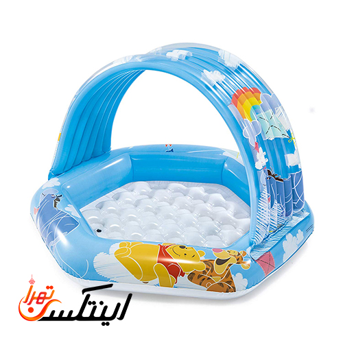 استخر بادی کودک سایبان دار طرح پو intex 58415